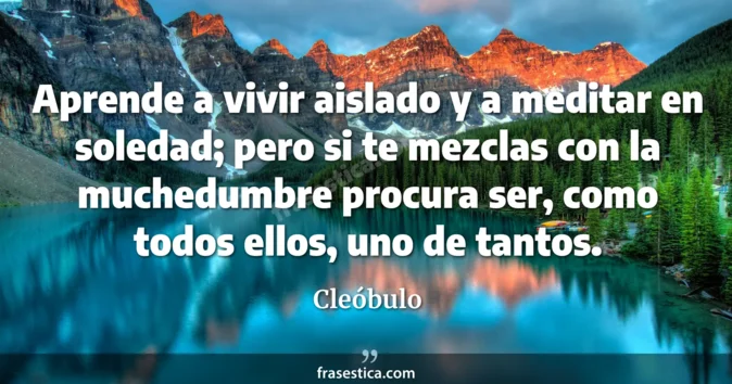 Cita de Cleóbulo