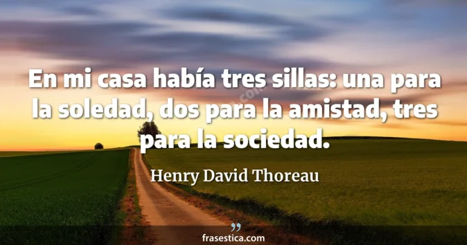 Cita de Henry David Thoreau