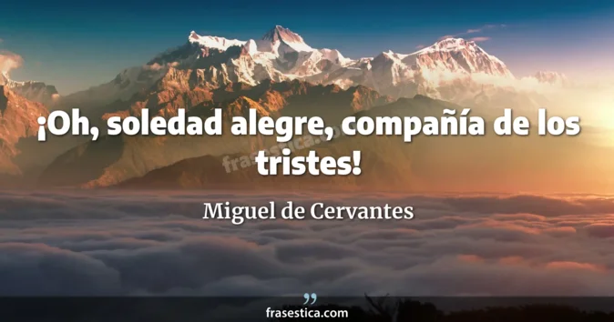 Cita de Miguel de Cervantes