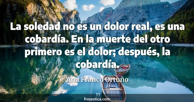 Cita de Ana Franco Ortuño