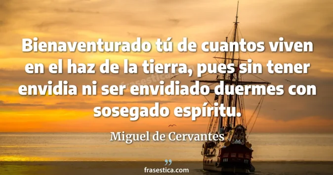 Cita de Miguel de Cervantes