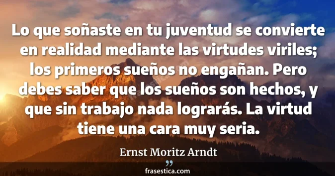 Cita de Ernst Moritz Arndt