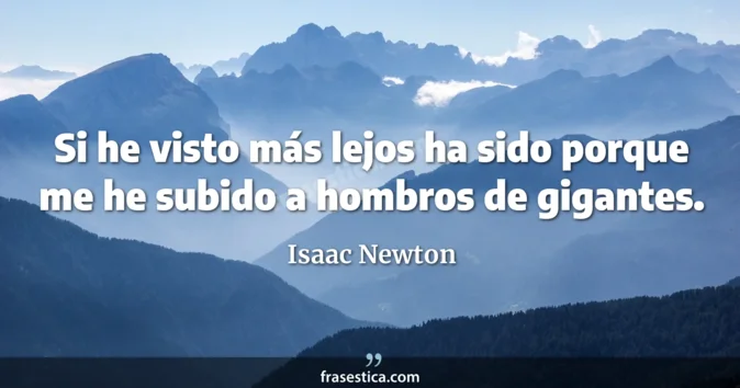 Cita de Isaac Newton