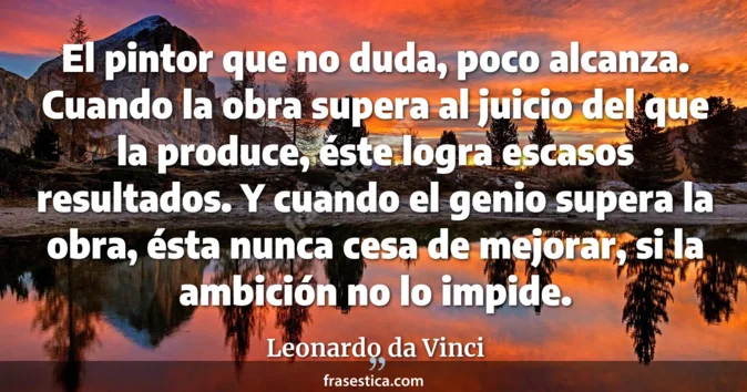 Cita de Leonardo da Vinci