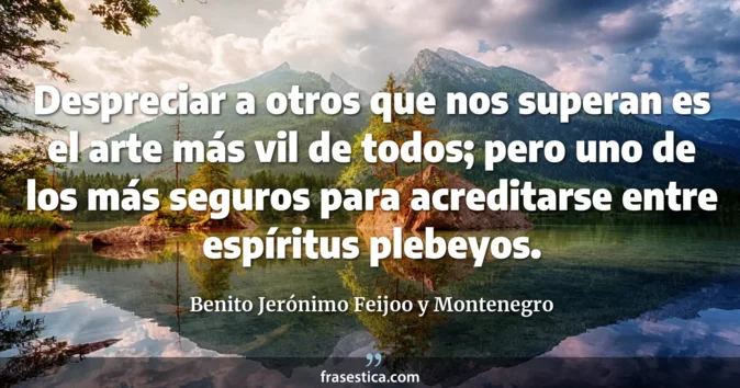 Cita de Benito Jerónimo Feijoo y Montenegro