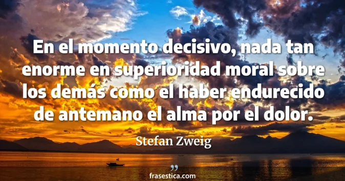 Cita de Stefan Zweig