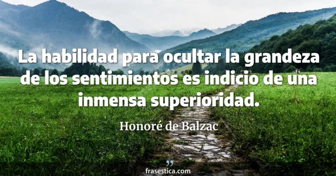 Cita de Honoré de Balzac