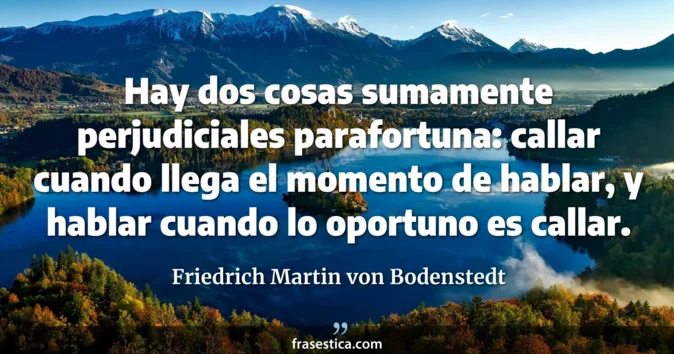 Cita de Friedrich Martin von Bodenstedt