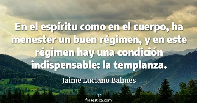 Cita de Jaime Luciano Balmes