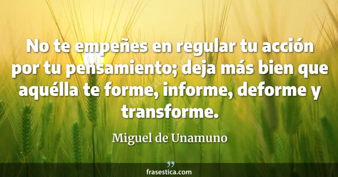 Cita de Miguel de Unamuno