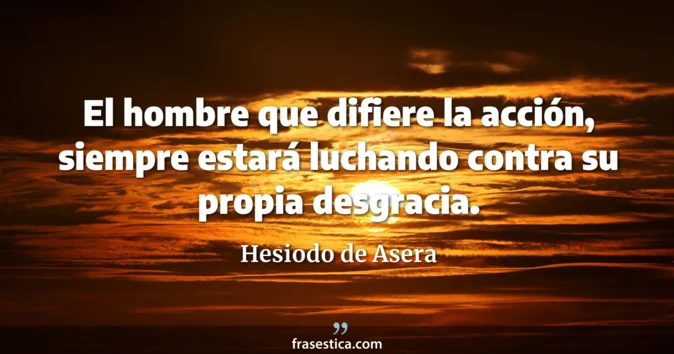 Cita de Hesiodo de Asera