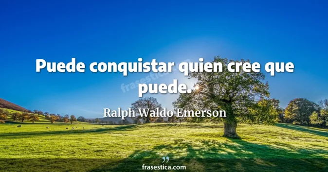 Cita de Ralph Waldo Emerson