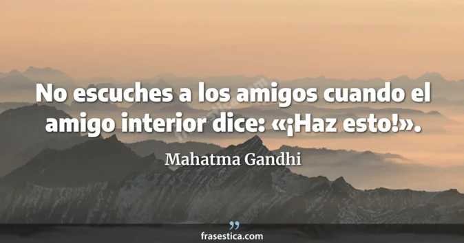 Cita de Mahatma Gandhi