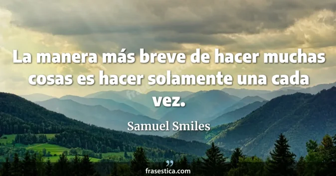 Cita de Samuel Smiles