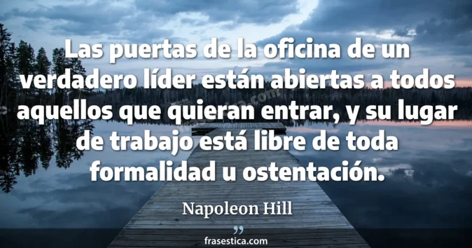 Cita de Napoleon Hill