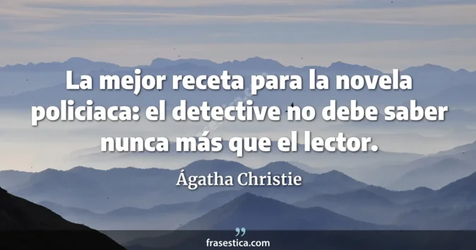 Cita de Ágatha Christie