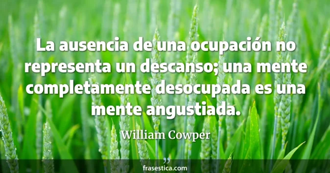Cita de William Cowper