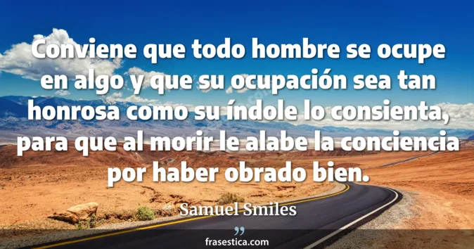 Cita de Samuel Smiles