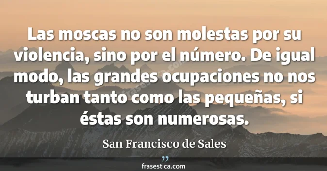 Cita de San Francisco de Sales