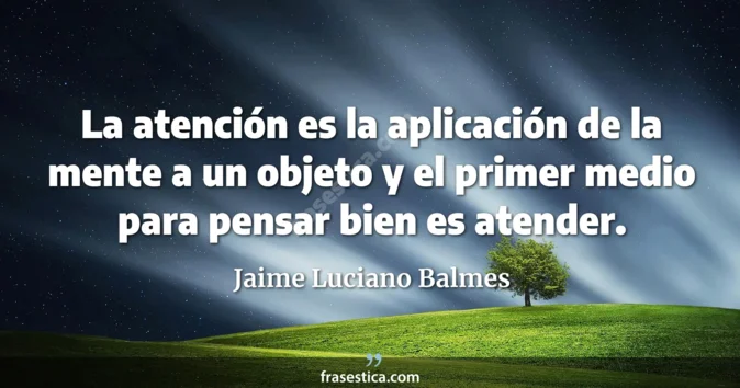 Cita de Jaime Luciano Balmes