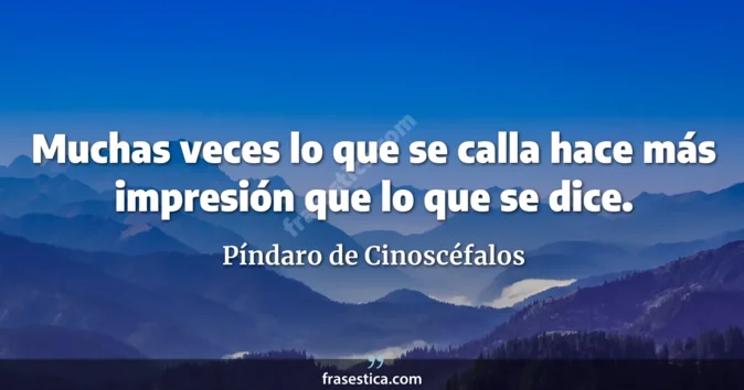 Cita de Píndaro de Cinoscéfalos