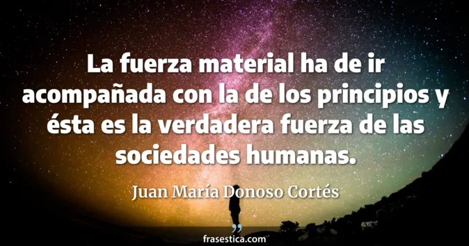 Cita de Juan María Donoso Cortés