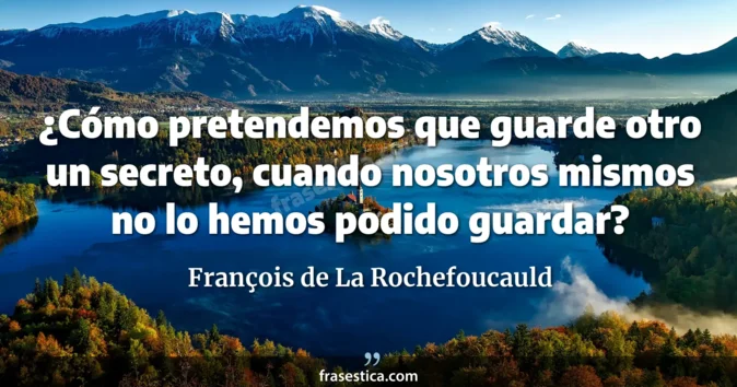 Cita de François de La Rochefoucauld