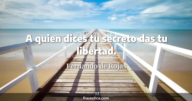 Cita de Fernando de Rojas